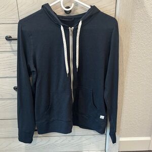 Vuori Grayish/Blue Zip-Up Hoodie
